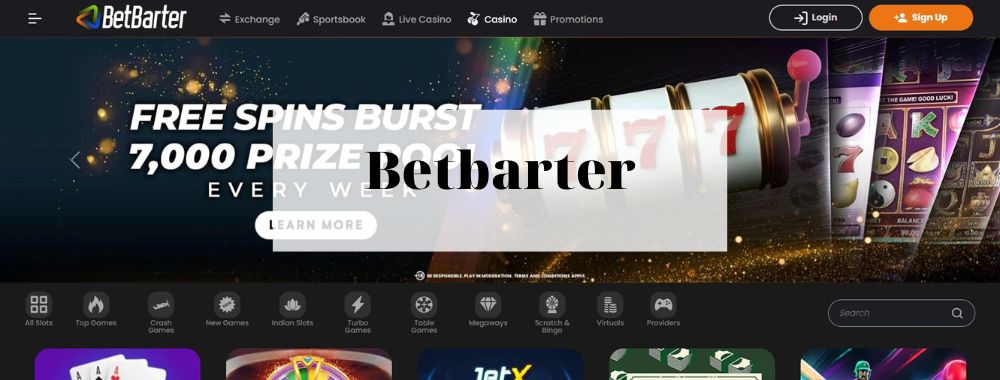 Betbarter Online Casino website review in India