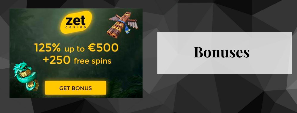 Zet Casino will credit the accounts with a 100% bonus